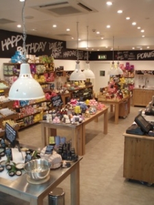 LUSH: The new-look store.
